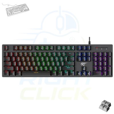 Havit KB858L Mechanical Keyboard RGB Blue Switches