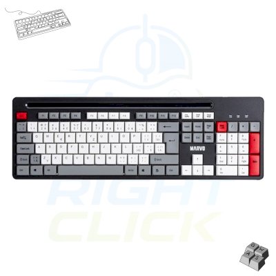 Marvo KB005 Office Keyboard Red-Black