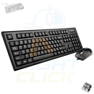 A4-TECH KEYBOARD MOUSE KRS-8372